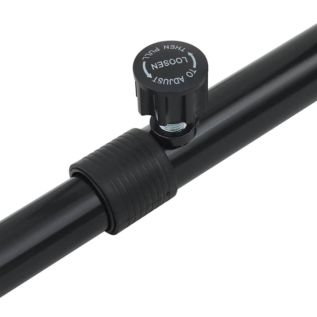 Black Dip Bar – 116 x 66 x 74.5 cm Powder-Coated Steel for Home Gym & Bodyweight Training