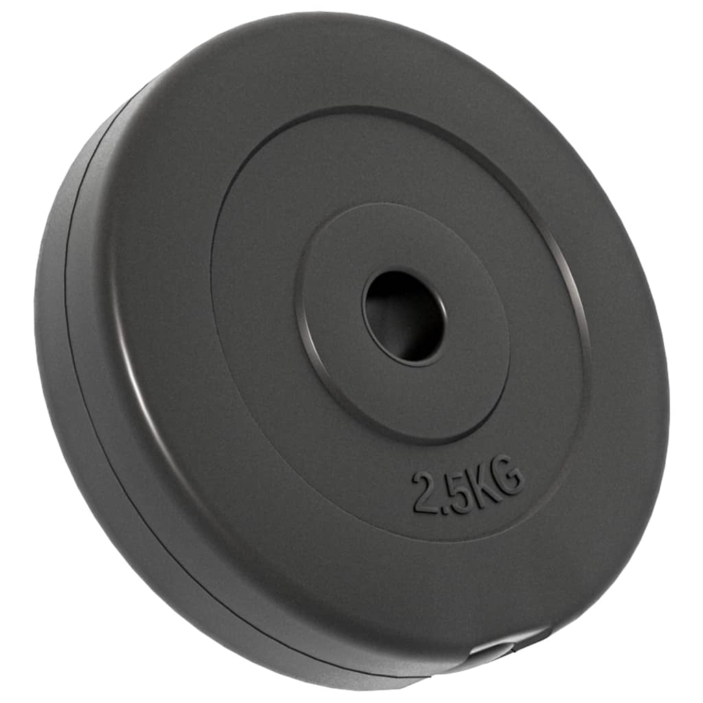 30 kg Weight Plates Set – 6 Piece Concrete Weight Plates for Home Gym & Strength Training